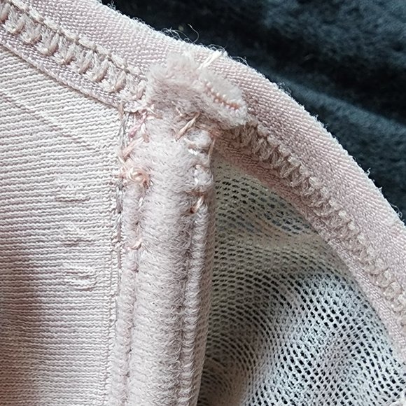XL/34DD Stretch Mesh Bustier Snap Crotch Bodysuit- UNWORN -repaired factory flaw - Picture 10 of 11
